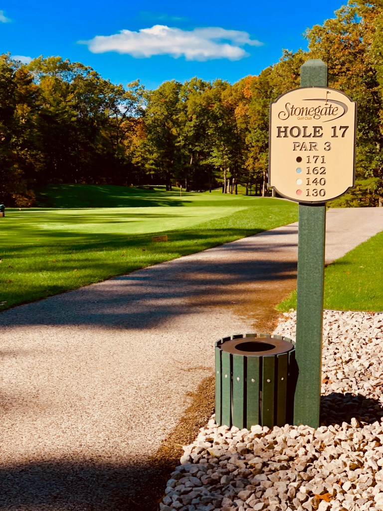 Hole 17 on golf course